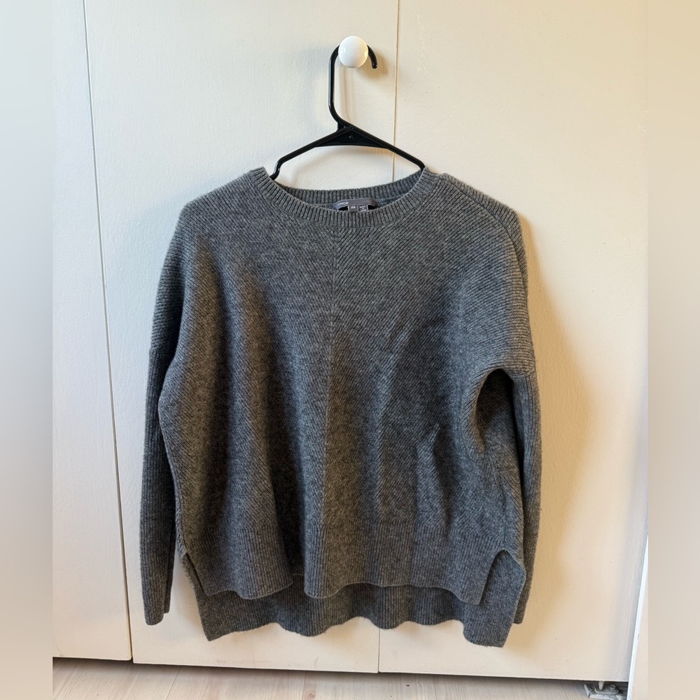 Vince Charcoal Crew Neck Sweater